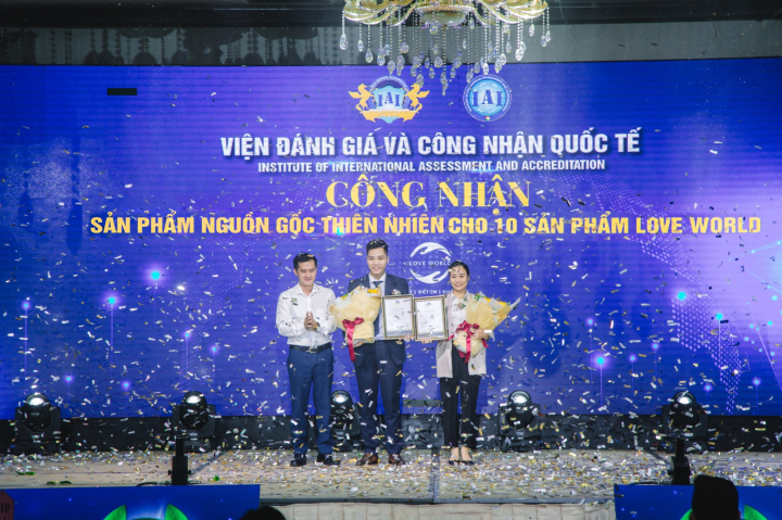 Công nhận chất lượng sản phẩm của Love World